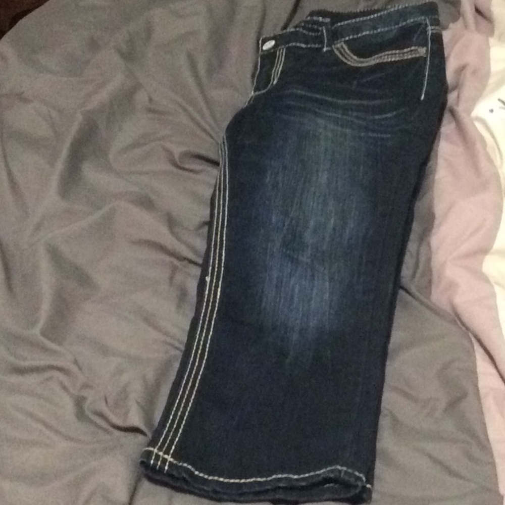 Denim capris